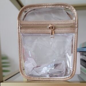 NWT Clear and Gold Game Day Purse